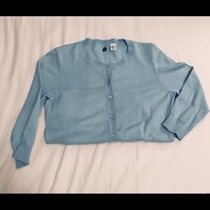 Light blue cardigan